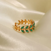 bague feuilles