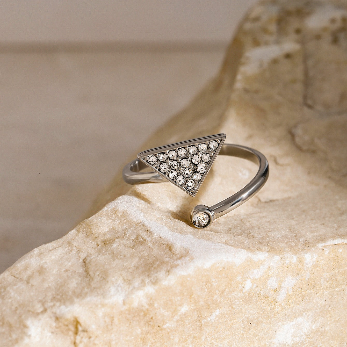 bague argent et oxyde de zirconium