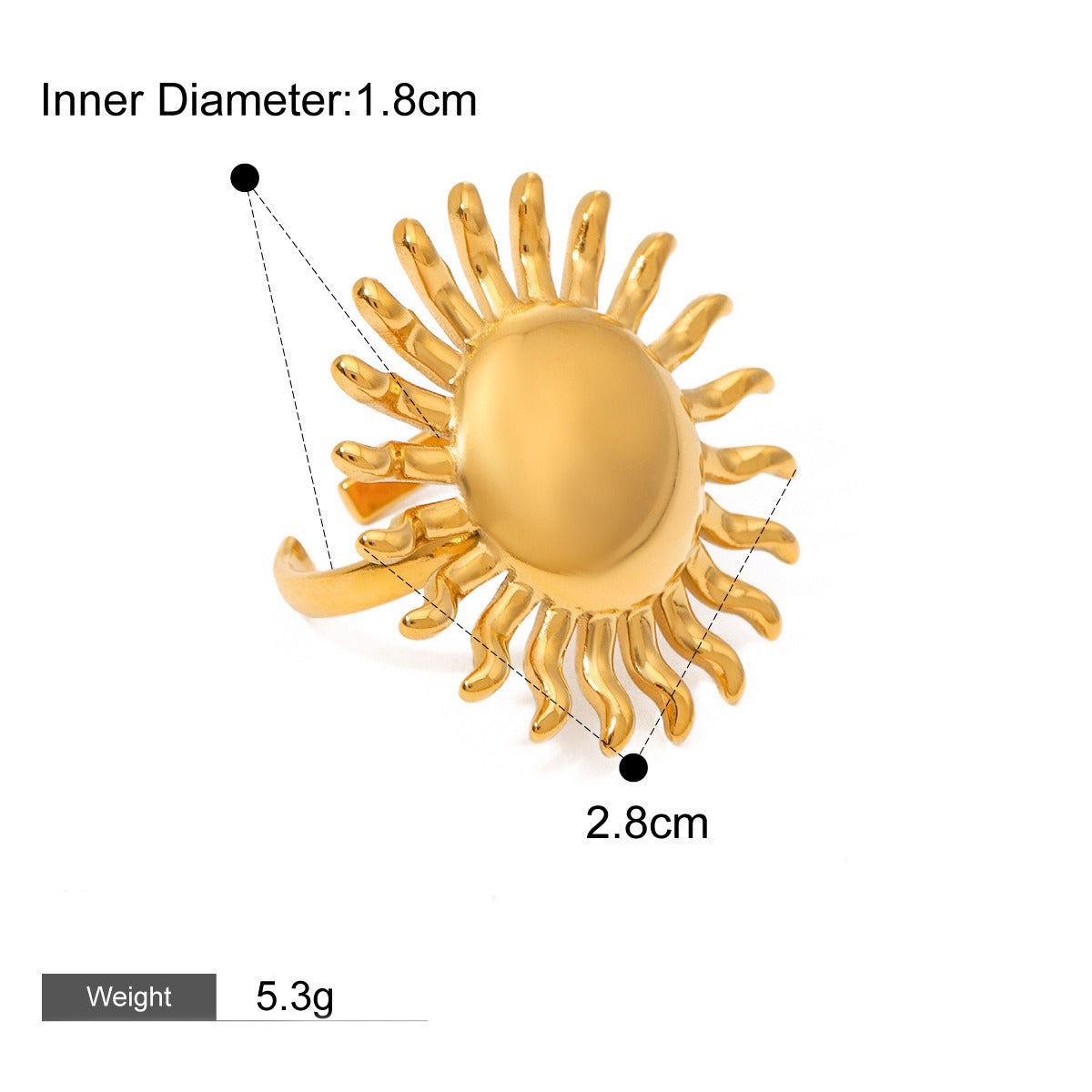 bague soleil apm monaco