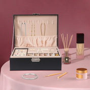Boîte a bijoux en cuir