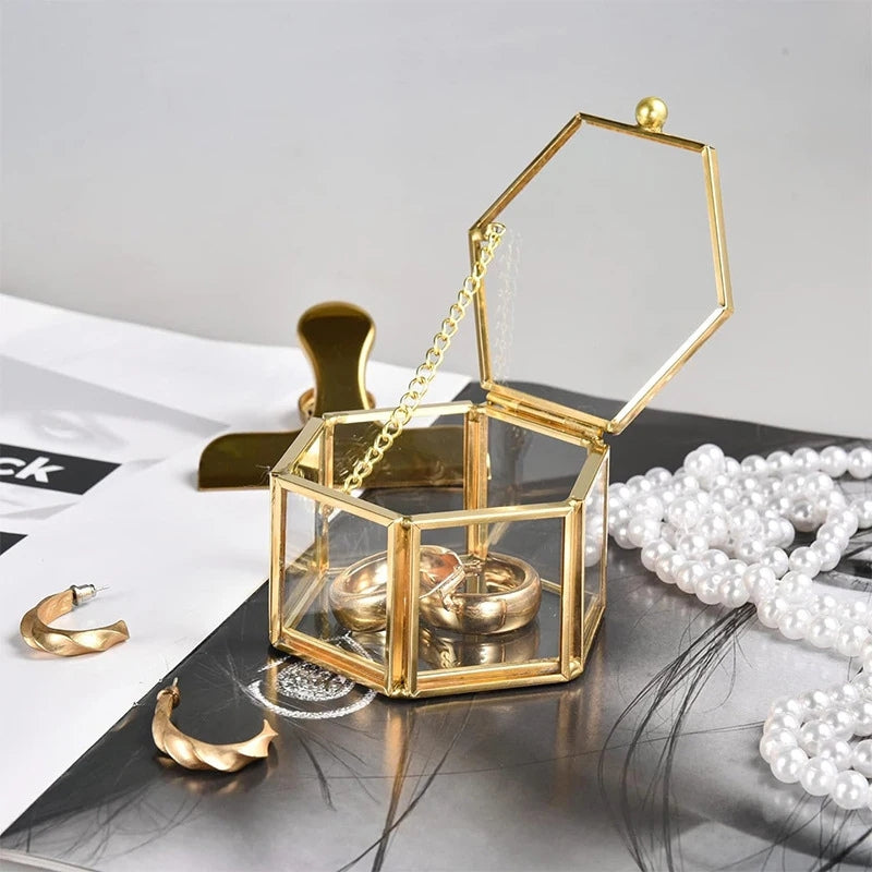 Boîte a bijou en verre