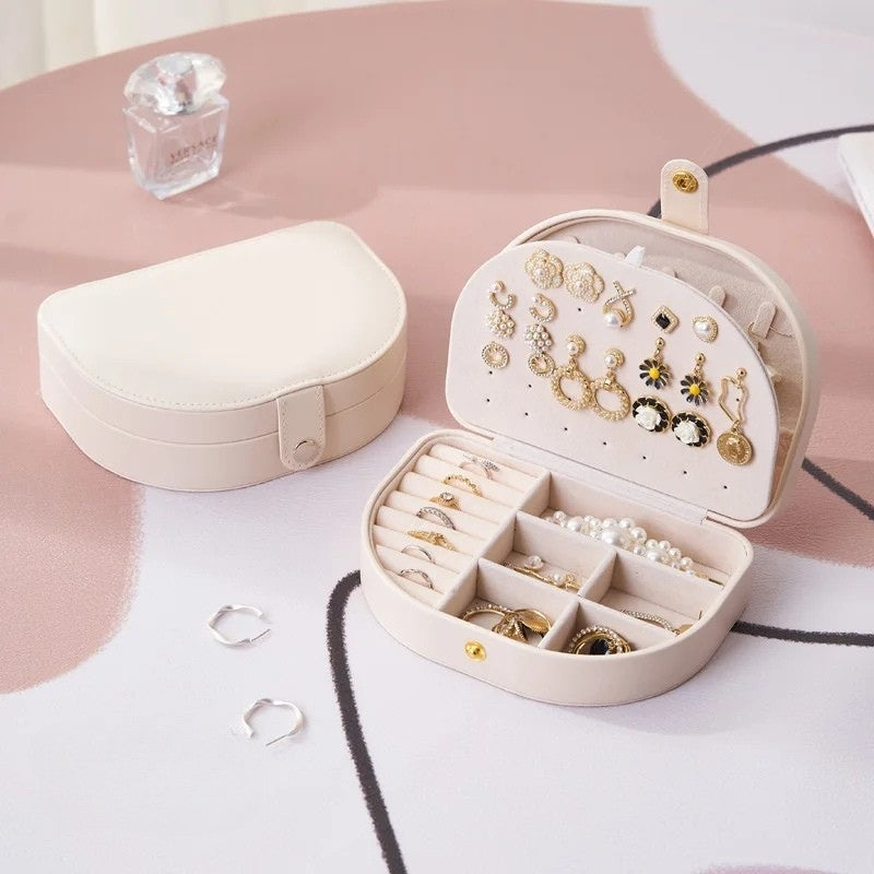 Boîte à bijoux voyage blanc