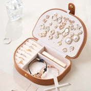Boîte à bijoux voyage marron
