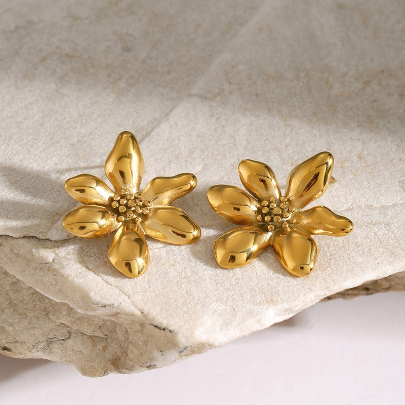 Boucle d oreille pétale de fleur