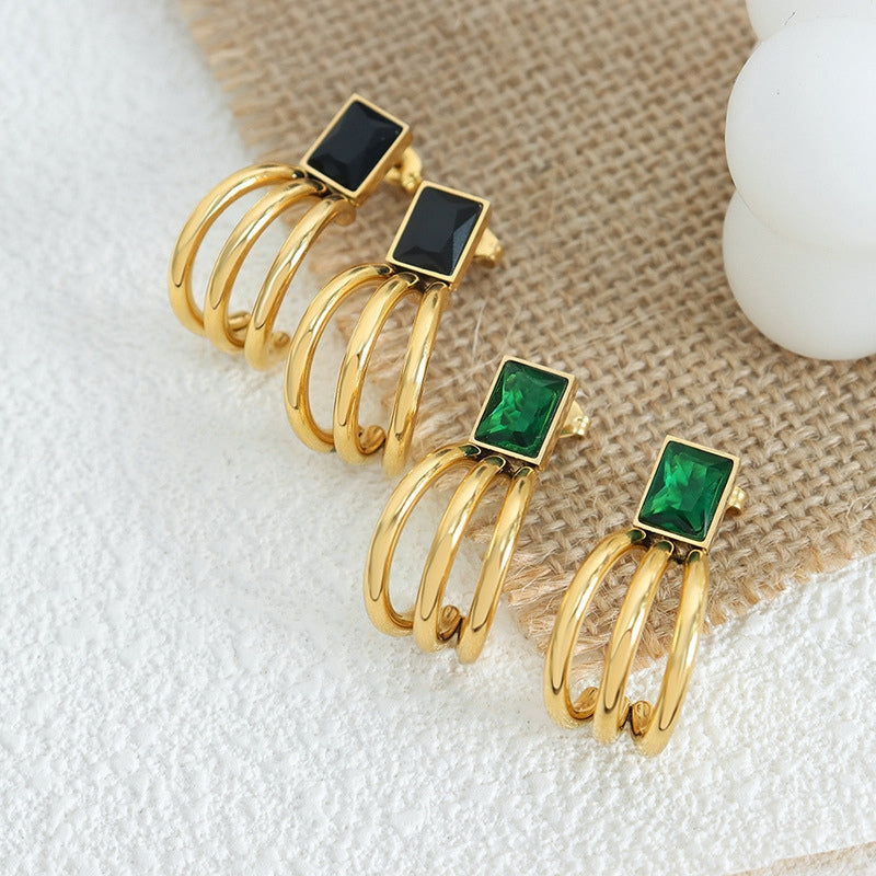 Boucles d'oreilles colorées