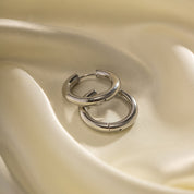 Boucles d’oreilles créoles enfant en acier inoxydable, boucle d'oreille créole enfant​, boucle d'oreille femme creole argent