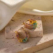 Boucles d'oreilles créoles fantaisie