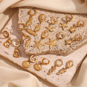 Boucles d’oreilles dorées collection marine