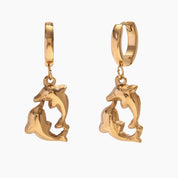 Boucles d’oreilles dorées collection marine