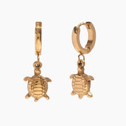 Boucles d’oreilles dorées collection marine