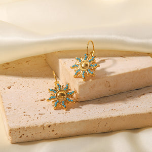 Boucles d'oreilles dormeuses or 18 carats