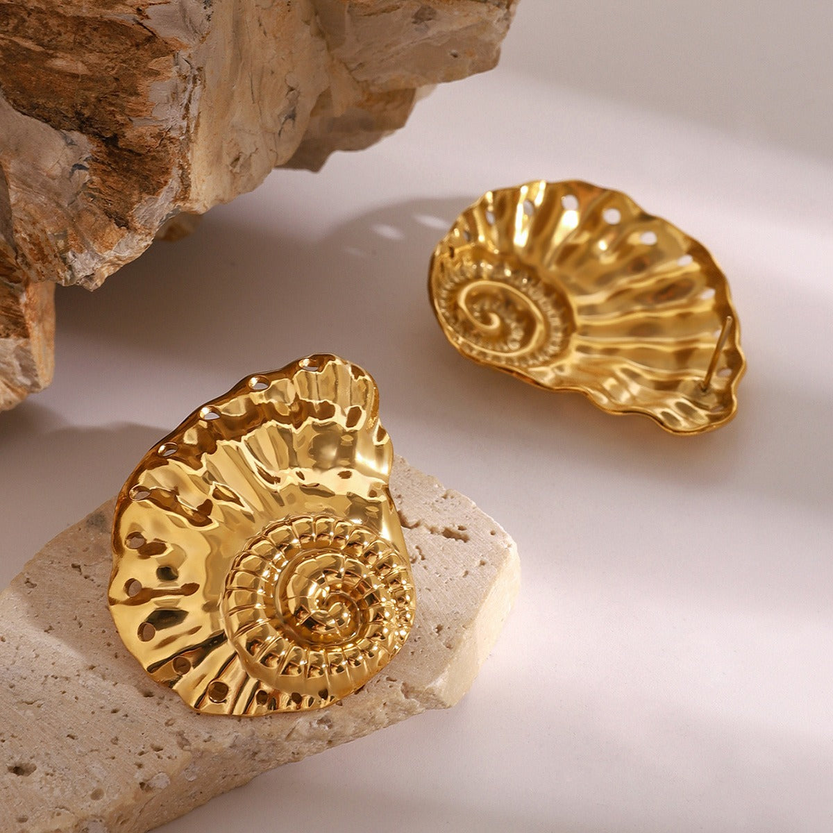 Boucles d'oreilles escargot