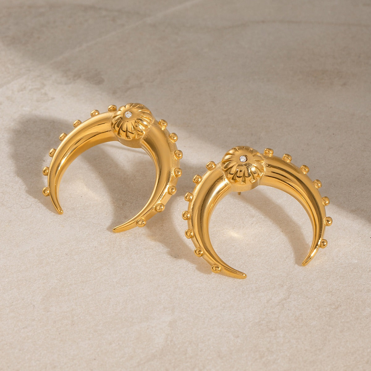 Boucles d'oreilles lune