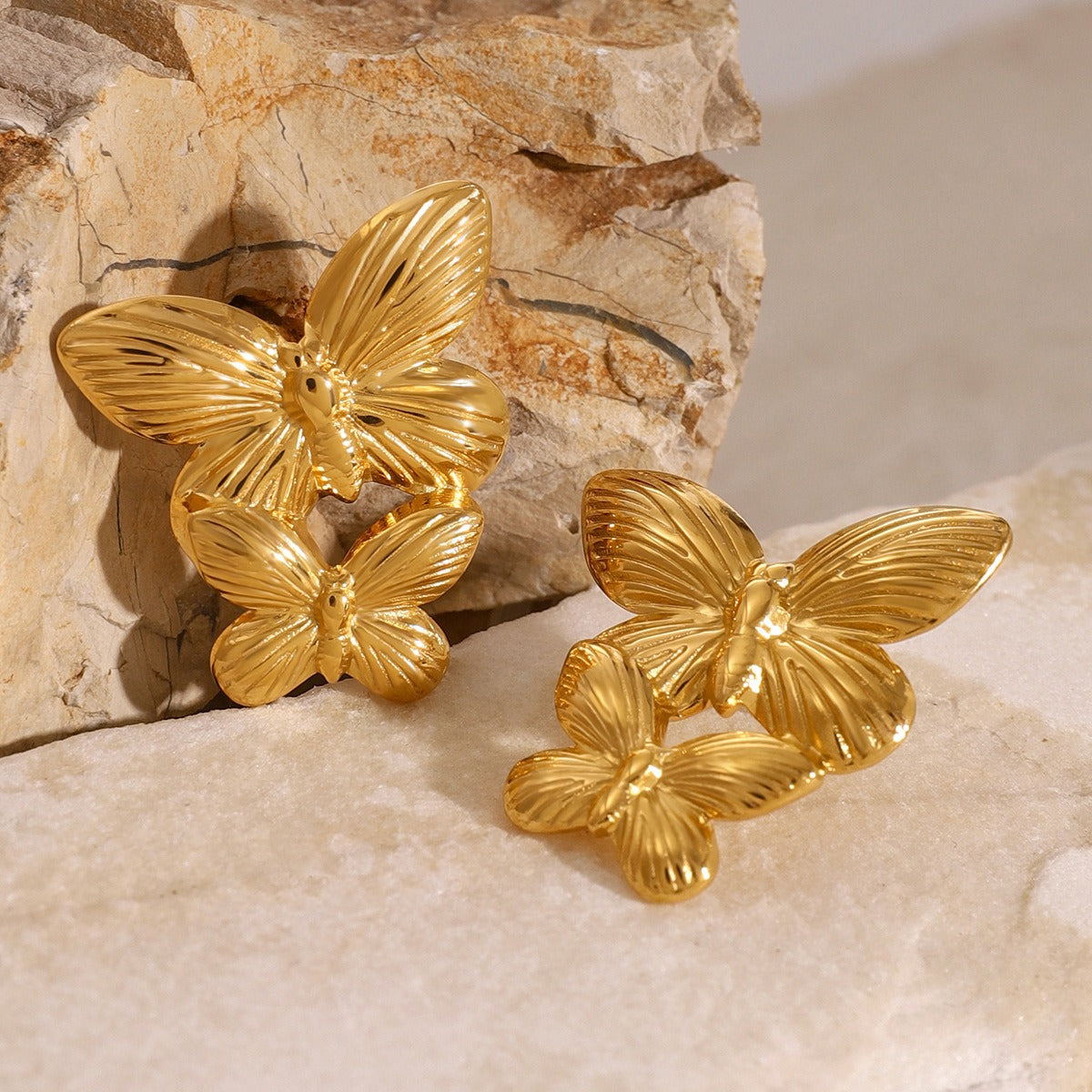 Boucles d'oreilles papillon