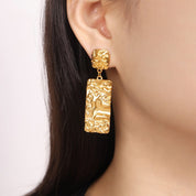 Boucles d’oreilles pendantes style bohème – Un look chic et affirmé en acier inoxydable