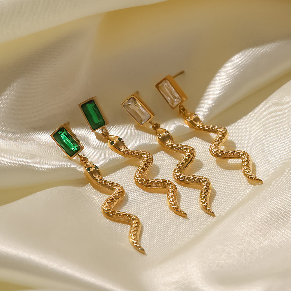 boucle d oreille serpent or