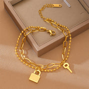 Bracelet doré fantaisie