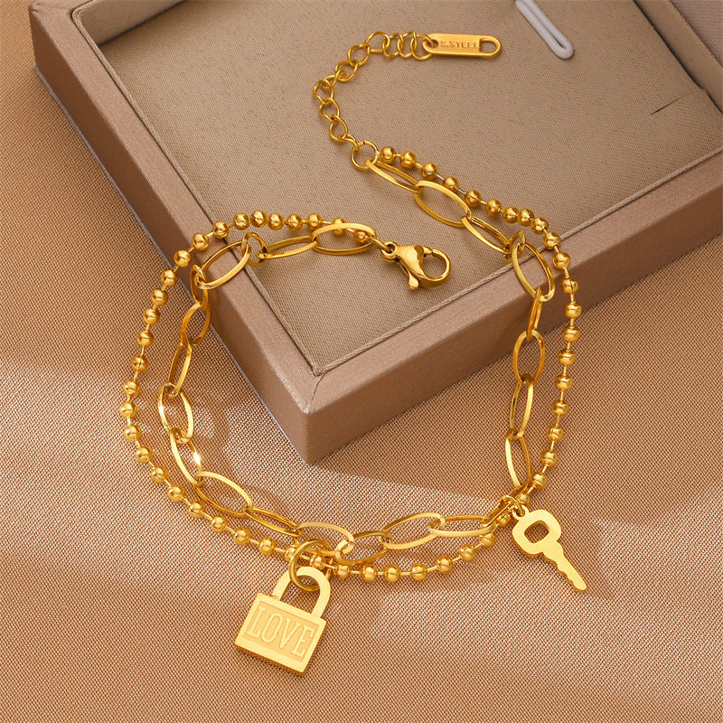 Bracelet doré fantaisie