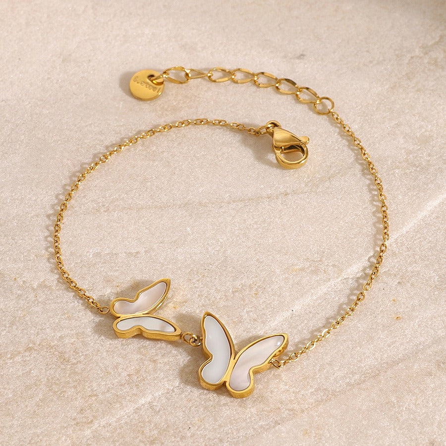 Bracelet fantaisie blanc