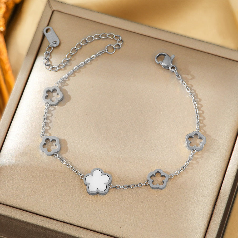 Bracelet fantaisie fin – Acier inoxydable doré ou argenté