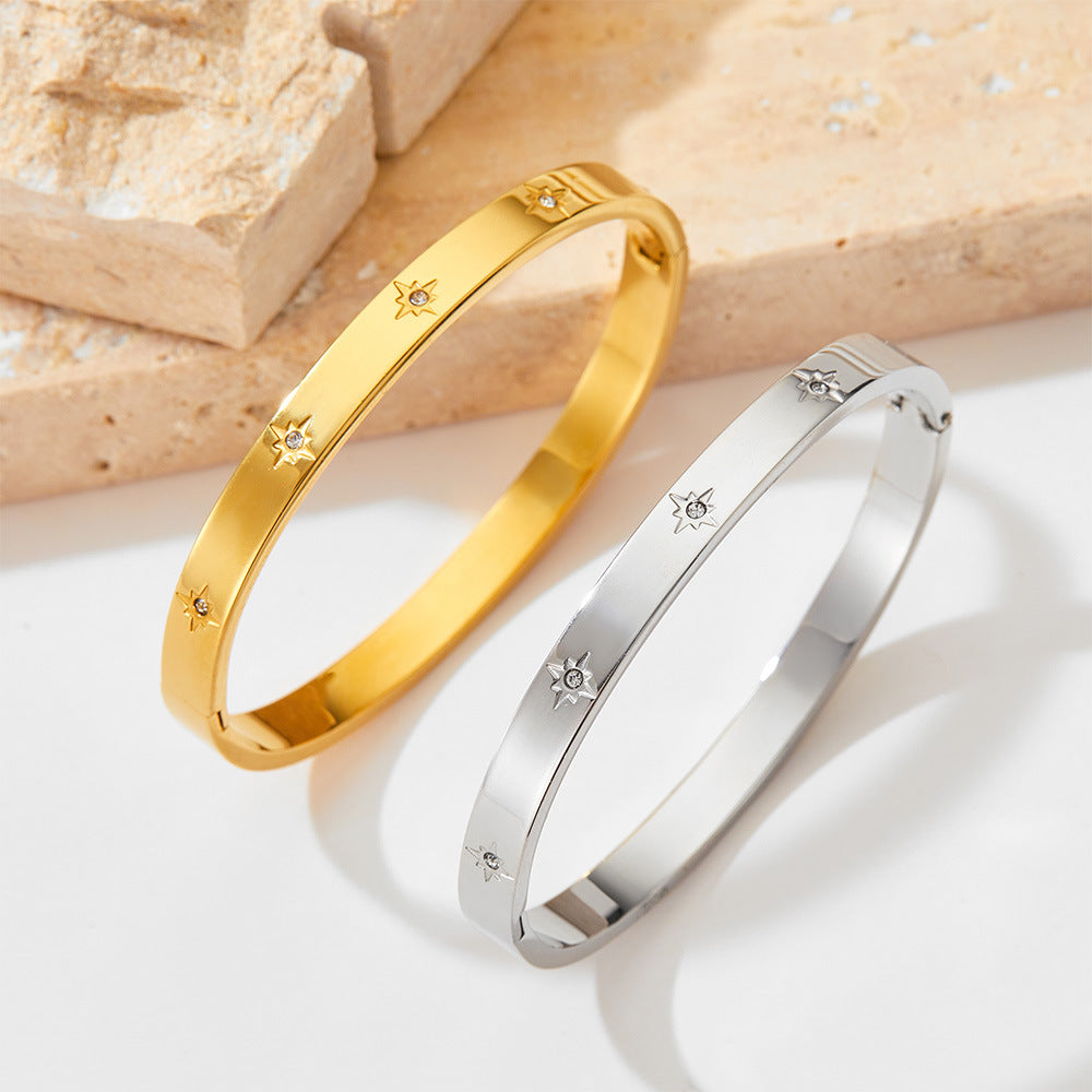 Bracelet jonc étoile