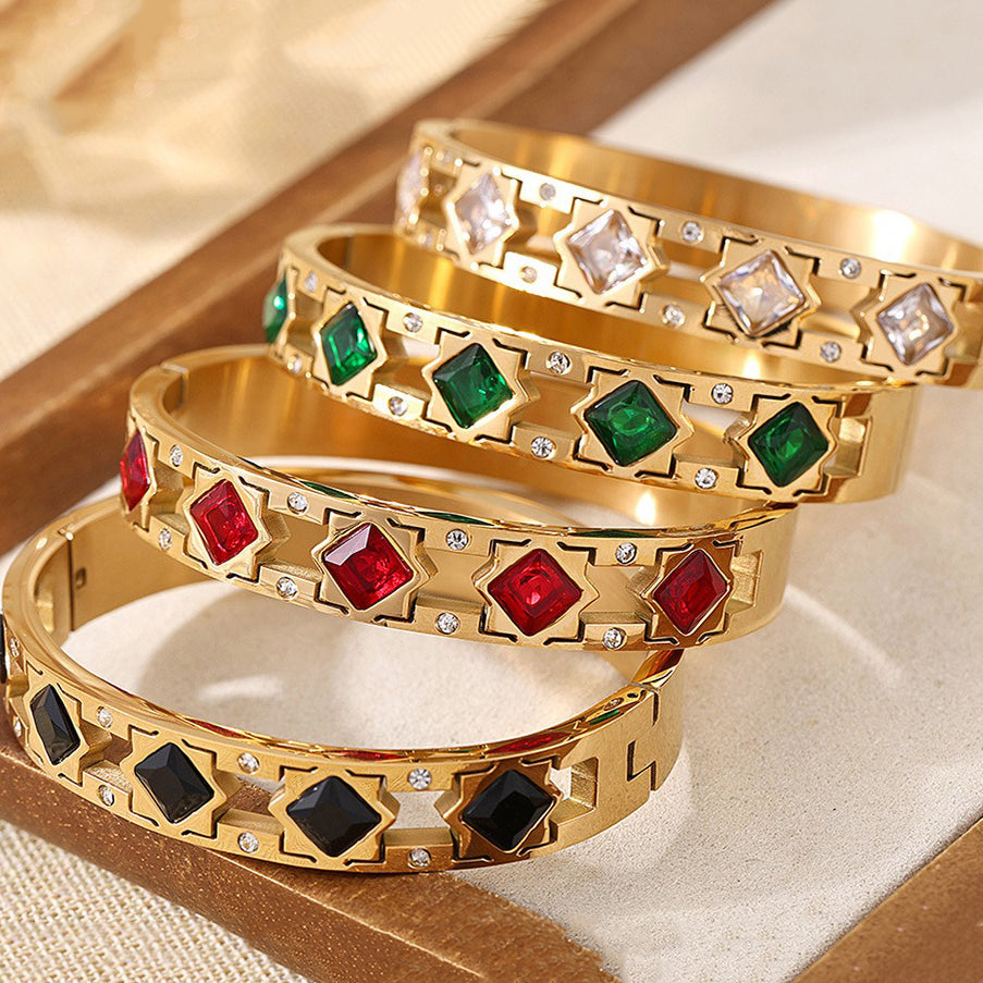 Bracelet jonc pierre