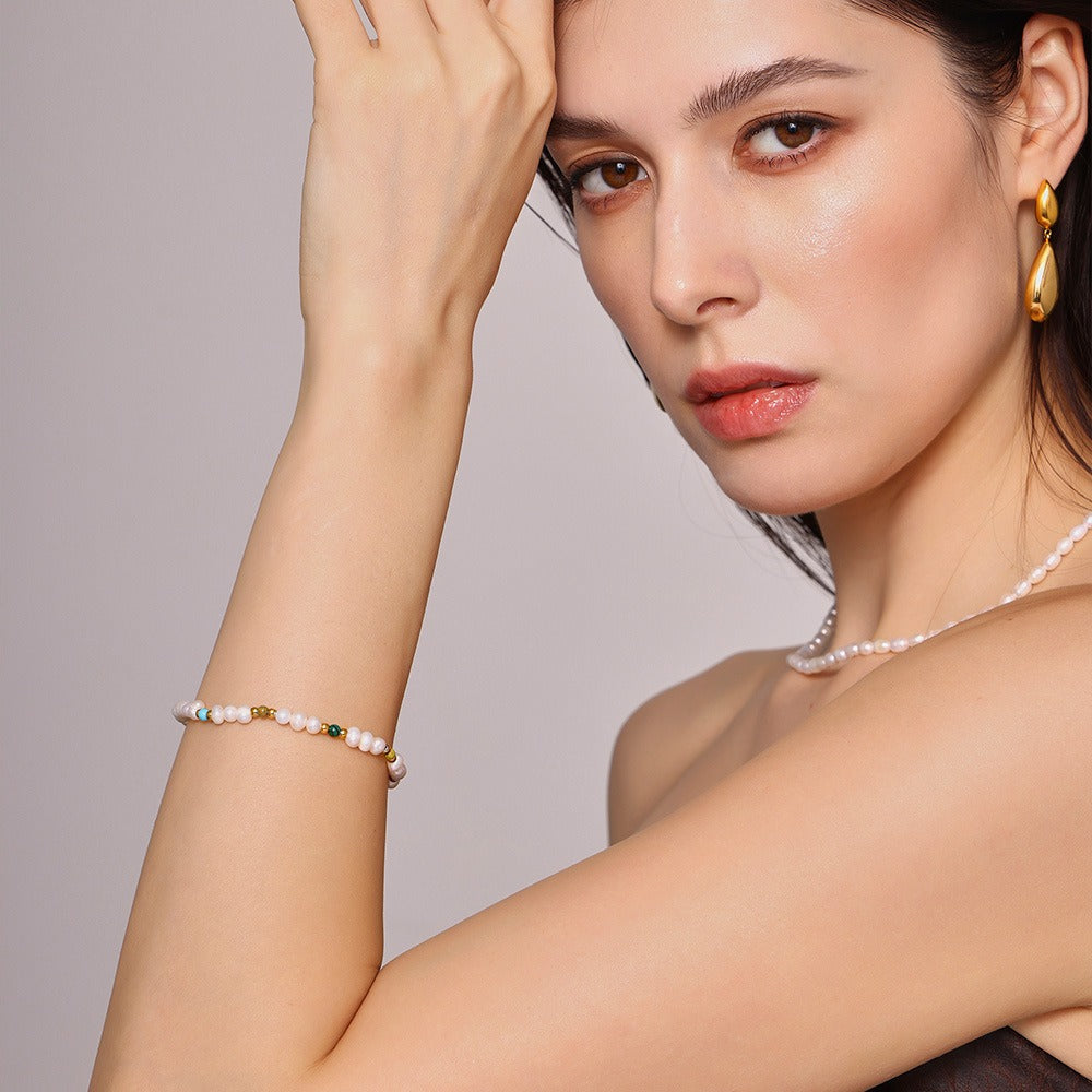 Bracelet perles fines