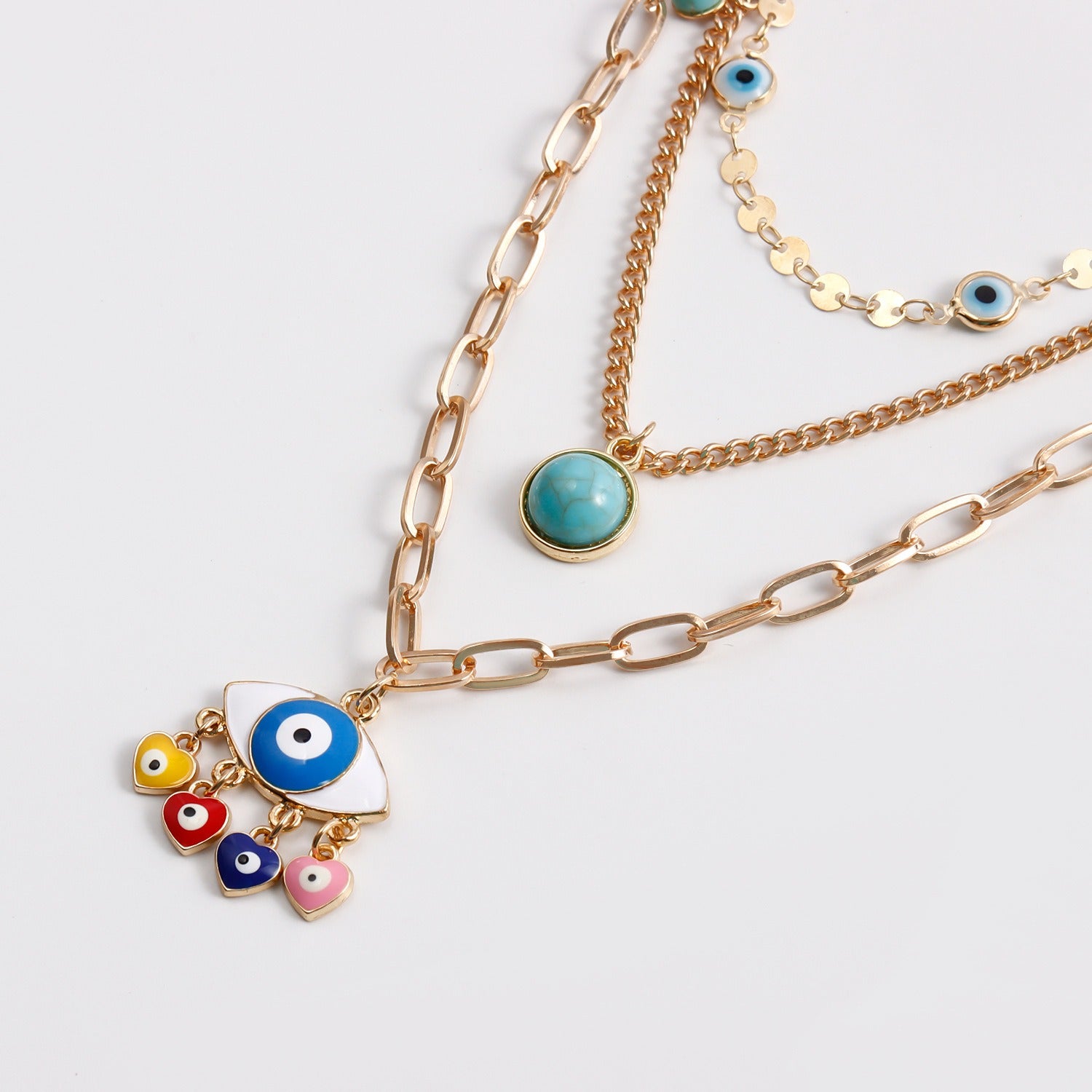 Collier bleu fantaisie