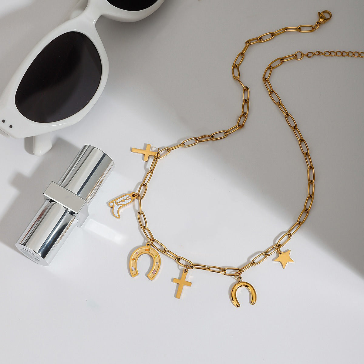 Collier chaine fantaisie