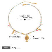 collier coquillage swarovski