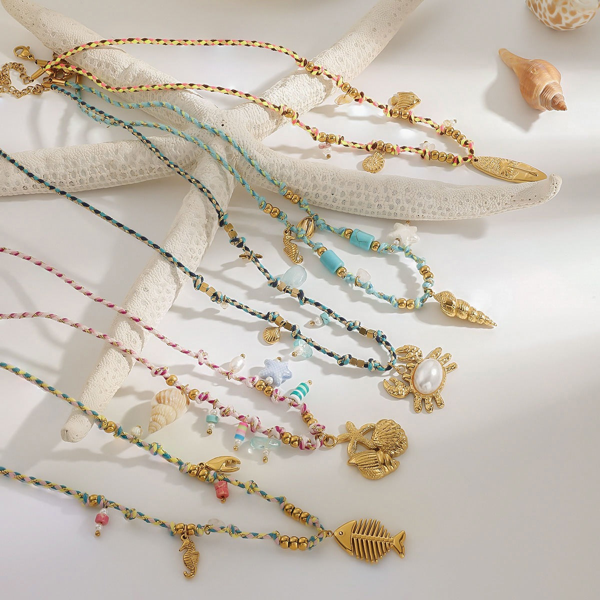 collier coquillage femme