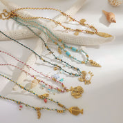 collier coquillage femme
