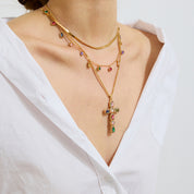 collier double croix
