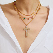 collier long croix