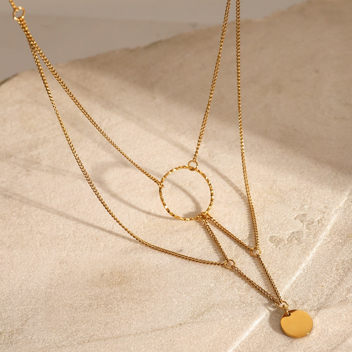 collier or maille fantaisie​