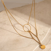 collier or maille fantaisie​