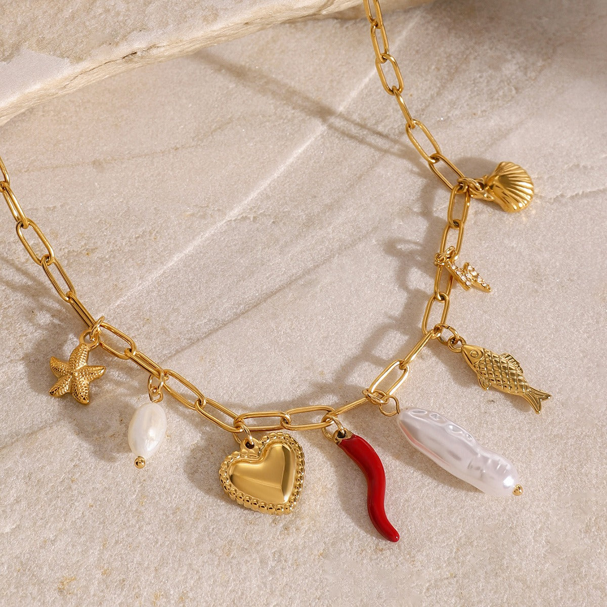 Collier fantaisie multicolore