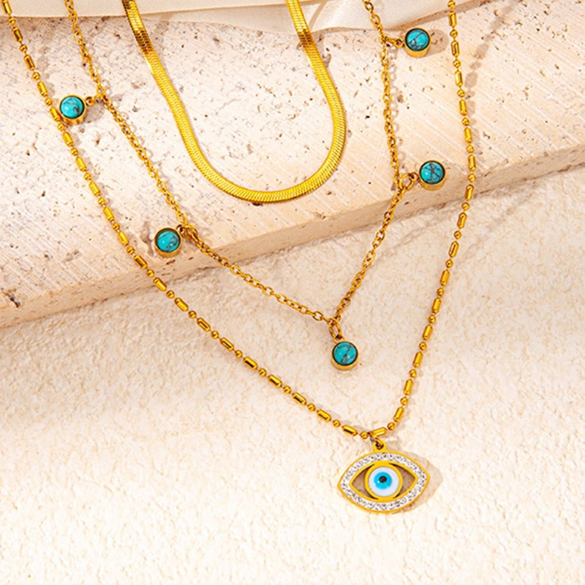 Collier fantaisie multirang