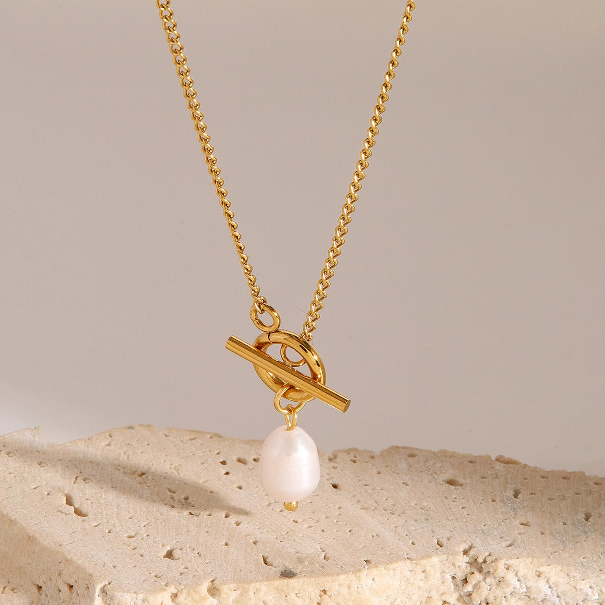 Collier fin perle
