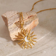 Collier lune et soleil