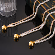 Collier perle couleur