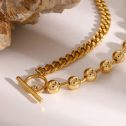 collier ras de cou anneau