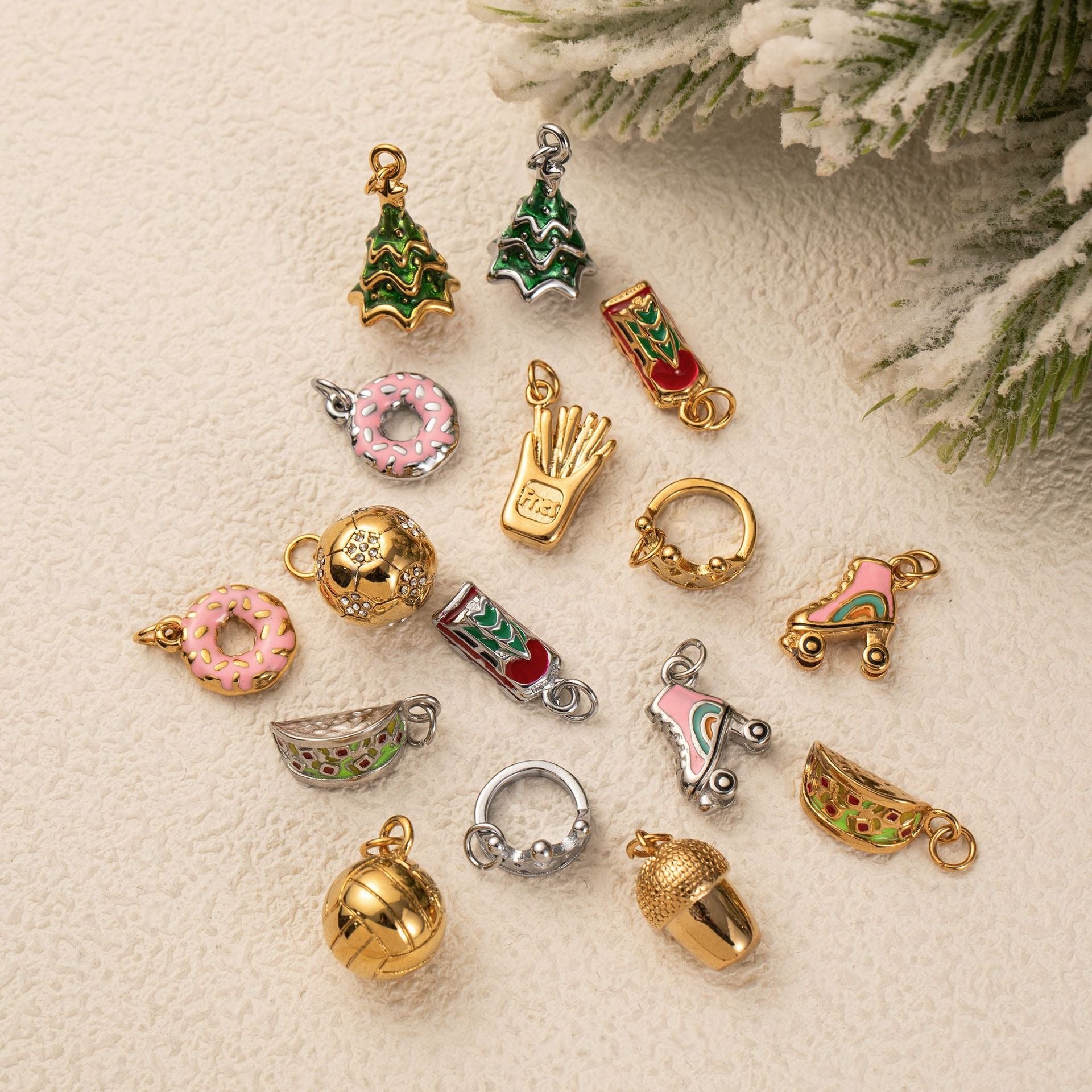 Collier personnalisé charms de Noël