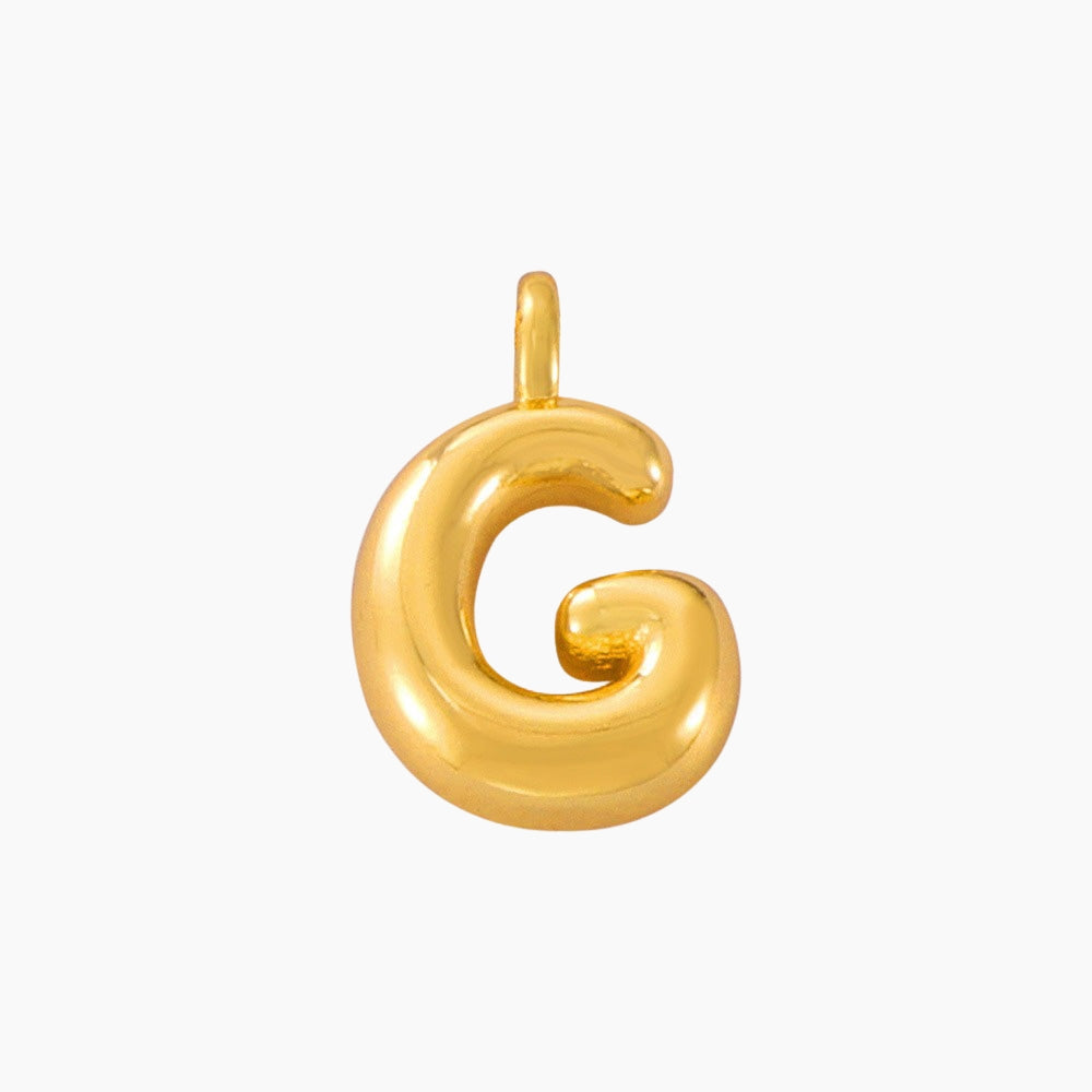 collier lettre bubble