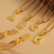 Collier personnalisé lettres et pierres