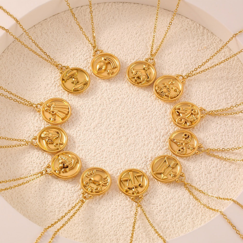 Collier personnalisé médaillon astro