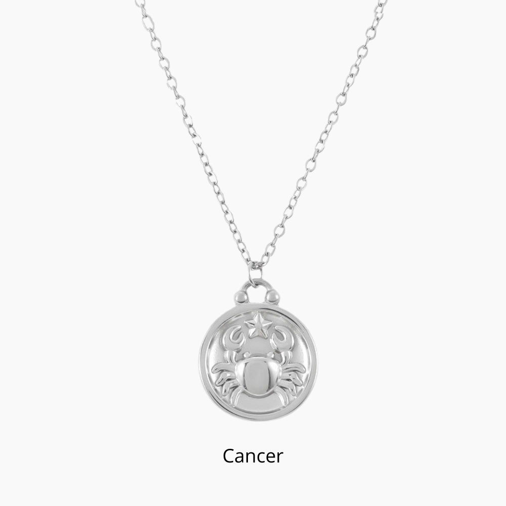 collier en argent cancer