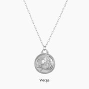 collier lion argent