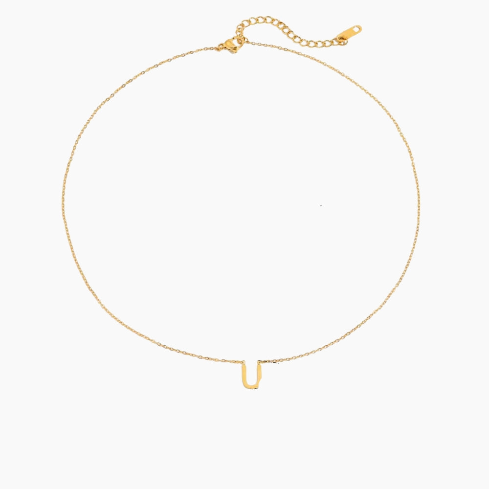 collier couple initiale