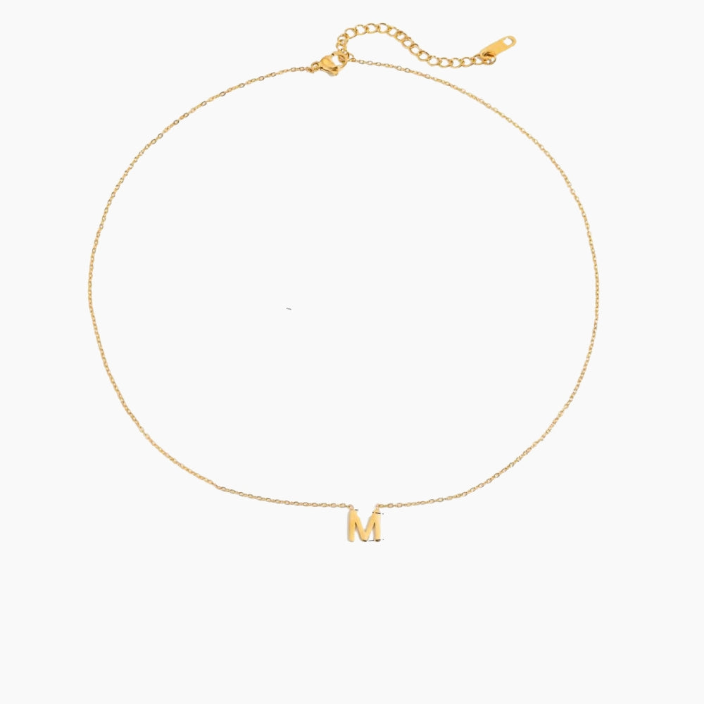 collier personnalisé mini lettre M